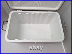 Vintage Thermos Metal Latch Cooler Ice Chest 1970's Red Large 131321