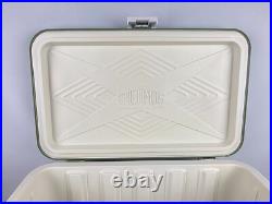 Vintage Thermos Metal Light Green Camping Cooler 22x13x14 43 Qt NICE