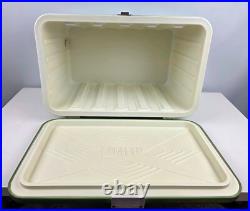 Vintage Thermos Metal Light Green Camping Cooler 22x13x14 43 Qt NICE
