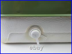 Vintage Thermos Metal Light Green Camping Cooler 22x13x14 43 Qt NICE