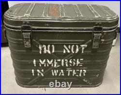 Vintage U. S. Military Landers Frary & Clark Metal Insulated Food Storage Cooler Vintage U. S. Military Landers Frary & Clark Metal Insulated Food Storage Cooler