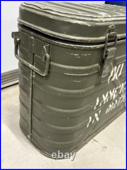 Vintage U. S. Military Landers Frary & Clark Metal Insulated Food Storage Cooler Vintage U. S. Military Landers Frary & Clark Metal Insulated Food Storage Cooler