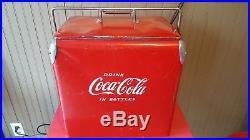 Vintage USA Metal Coca Cola Coke Cooler Ice Chest No Tray