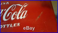 Vintage USA Metal Coca Cola Coke Cooler Ice Chest No Tray