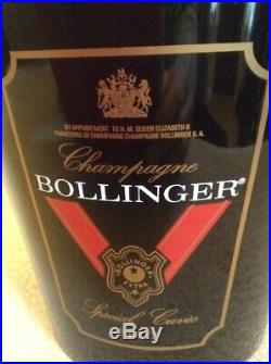 Vintage Used Black Bollinger Special Champagne Ice Bucket Metal Cooler Wine Bar