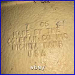 Vintage Used Green COLEMAN Cooler All ORIGINAL Parts Has Wear Read AS Is
