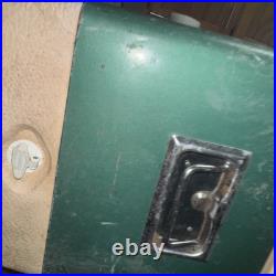 Vintage Used Green COLEMAN Cooler All ORIGINAL Parts Has Wear Read AS Is