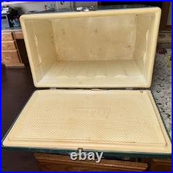 Vintage Used Green COLEMAN Cooler All ORIGINAL Parts Has Wear Read AS Is