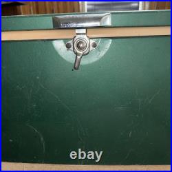 Vintage Used Green COLEMAN Cooler All ORIGINAL Parts Has Wear Read AS Is