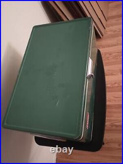 Vintage Used Green COLEMAN Cooler (US PAT. NO. 3384264)