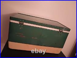 Vintage Used Green COLEMAN Cooler (US PAT. NO. 3384264)