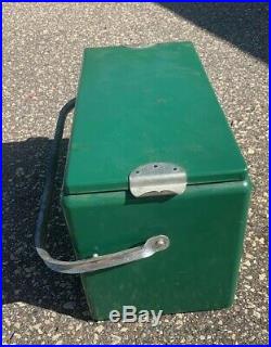 Vintage Vernors Green Metal Cooler- Great Shape-Includes Insert Tray