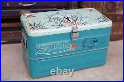 Vintage Von Dutch Car Cooler Hot Rod Ice Chest Rat Fink Rat Rod Accessory RARE