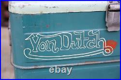 Vintage Von Dutch Car Cooler Hot Rod Ice Chest Rat Fink Rat Rod Accessory RARE