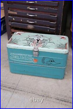 Vintage Von Dutch Car Cooler Hot Rod Ice Chest Rat Fink Rat Rod Accessory RARE