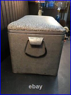 Vintage Western Field Metal Cooler Ice Chest 1950s Aluminum