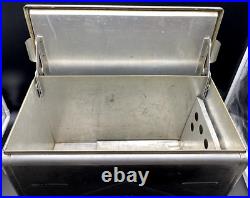 Vintage Western Field Metal Cooler Ice Chest 1950s includes removable tray