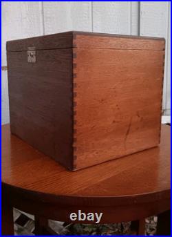 Vintage Wood Cooler Dove Tailed Corners 14x11x11Rare Boating