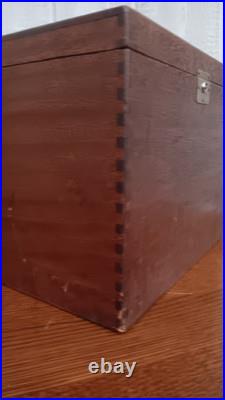 Vintage Wood Cooler Dove Tailed Corners 14x11x11Rare Boating