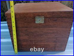 Vintage Wood Cooler Dove Tailed Corners 14x11x11Rare Boating