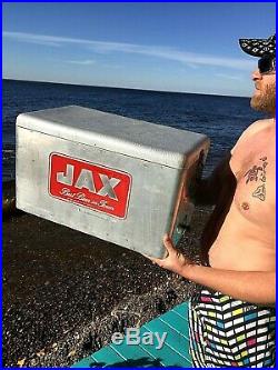 Vintage early Jax Beer Metal Cooler With Logo Sign Lone Star Pearl