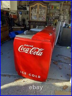 Vintage metal coke cooler 1950s
