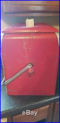 Vintage metal cooler ice chest cheer up soda rare 1 of kind hard to find antique