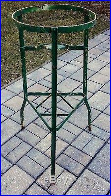Vintage wrought iron stand for stoneware crock or water cooler primitive