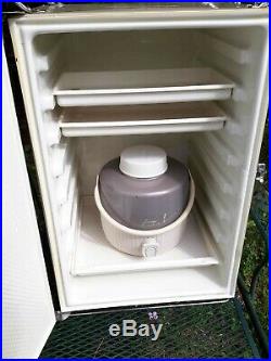 Vtg 1970s Coleman Convertible Camping Ice Chest Cooler RV Refrigerator & Thermos