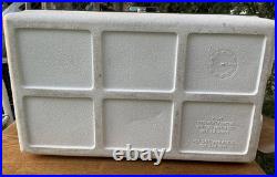 Vtg 1970s Large Coleman Green White Metal / Plastic Cooler December 1976 Vtg 1970s Large Coleman Green White Metal / Plastic Cooler December 1976
