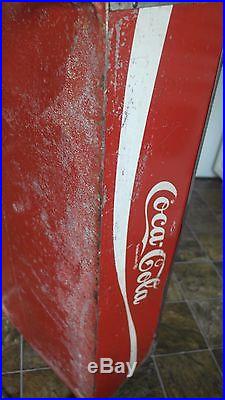 Vtg 1970s open event metal stainless steel lined cooler coca cola coke soda pop