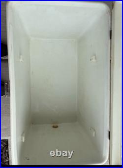 Vtg-70s 80s Red Coleman Cooler Chest with Handles Good Condition