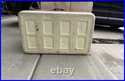 Vtg-70s 80s Red Coleman Cooler Chest with Handles Good Condition
