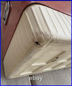 Vtg-70s 80s Red Coleman Cooler Chest with Handles Good Condition