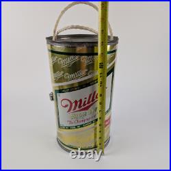 Vtg 70s Miller High Life Large Metal Beer Can Promo Advertising Cooler 14