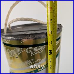 Vtg 70s Miller High Life Large Metal Beer Can Promo Advertising Cooler 14