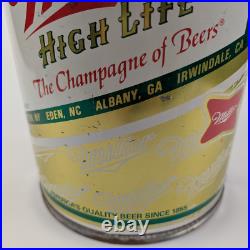 Vtg 70s Miller High Life Large Metal Beer Can Promo Advertising Cooler 14
