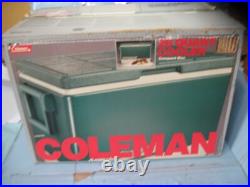Vtg Coleman Steel-Belted Green 26 Quart Cooler NIB