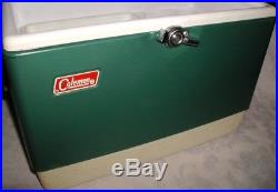 Vtg. Green Coleman Ice Chest Metal Sno Lite Cooler. Has Tray, Ice Packs EXCELLENT