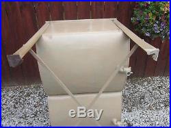 Vtg IDEAL Double Basin Wash Tub withLid Rustic Country Barn Cooler Chest Planter