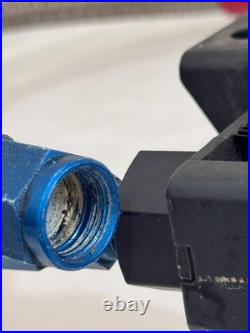 Vtg Lockhart 4-Row Oil Cooler Earl's Braided Lines AN Fittings Honda CB KZ GS XS