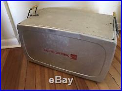 Vtg Metal Coca-Cola Cooler Progress Refrigerator Co. It's the Real Thing USA