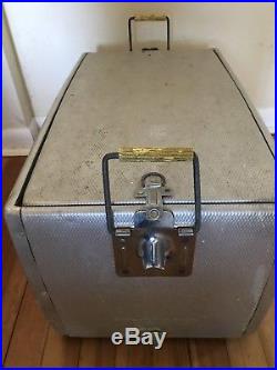 Vtg Metal Coca-Cola Cooler Progress Refrigerator Co. It's the Real Thing USA