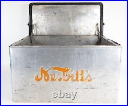 Vtg NESBITT'S Ice Chest Metal Cooler Orange Soda Pop California 1950's