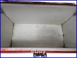 Vtg Poloron Thermaster Cooler Red Aluminum Insulated Ice Chest Made USA 1950s Vtg Poloron Thermaster Cooler Red Aluminum Insulated Ice Chest Made USA 1950s