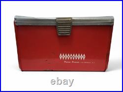 Vtg Poloron Thermaster Cooler Red Aluminum Insulated Ice Chest Made USA 1950s Vtg Poloron Thermaster Cooler Red Aluminum Insulated Ice Chest Made USA 1950s