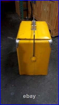 Vtg ROYAL CROWN RC COLA USA Soda Pop Metal Cooler Chest Embossed Letters