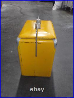 Vtg ROYAL CROWN RC COLA USA Soda Pop Metal Cooler Chest Embossed Letters