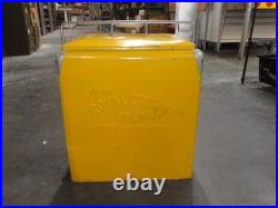 Vtg ROYAL CROWN RC COLA USA Soda Pop Metal Cooler Chest Embossed Letters