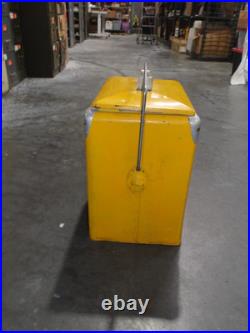 Vtg ROYAL CROWN RC COLA USA Soda Pop Metal Cooler Chest Embossed Letters